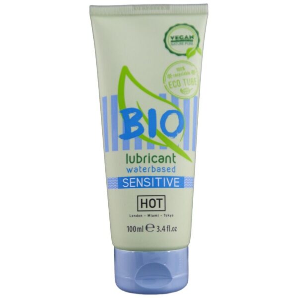 Imagen del artículo erótico HOT - BIO LUBRICANT LUBRICANTE BIO BASE AGUA SENSIBLE 100 ML de HOT en la sección DROGUERÍA |Lubricantes|Base Agua de Millenial Sexshop.