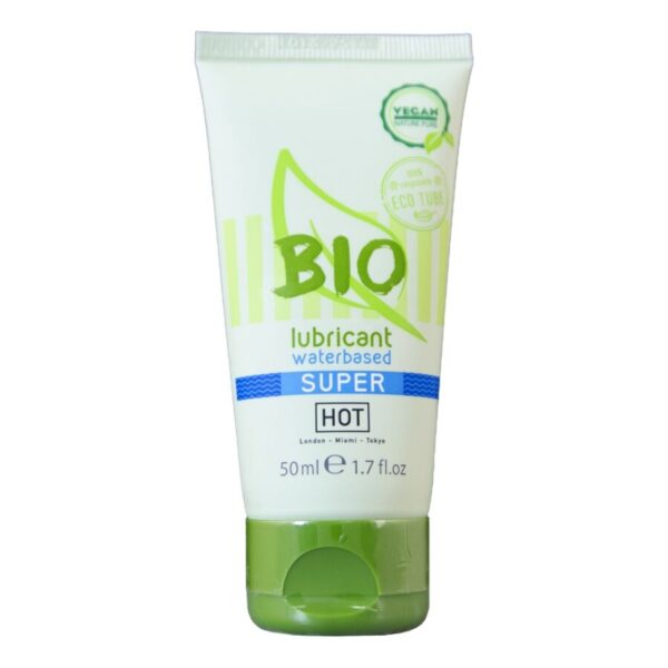 Imagen del artículo erótico HOT - BIO LUBRICANT LUBRICANTE BIO BASE AGUA SUPERGLIDE 50 ML de HOT en la sección DROGUERÍA |Lubricantes|Base Agua de Millenial Sexshop.