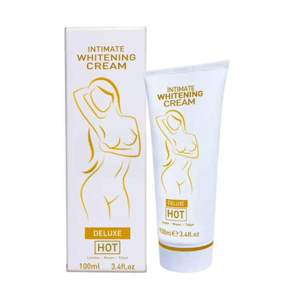 Imagen del artículo erótico HOT - CREMA BLANQUEADORA ÍNTIMA DELUXE 100 ML de HOT en la sección DROGUERÍA |Aclarante Vaginal de Millenial Sexshop.