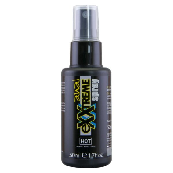 Imagen del artículo erótico HOT - EXXTREME SPRAY ANAL 50 ML de HOT en la sección DROGUERÍA |Lubricantes|Anal - Sprays o cremas relajantes de Millenial Sexshop.
