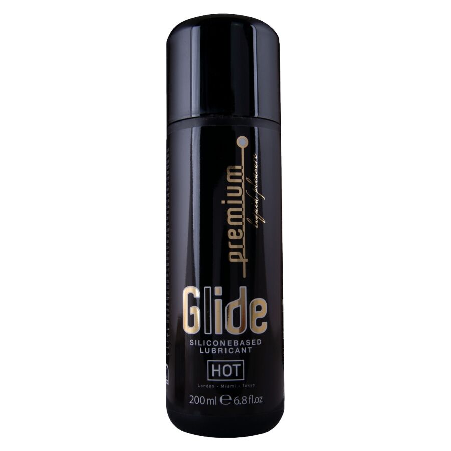 HOT - PREMIUM SILICONE GLIDE LUBRICANTE BASE SILICONA 200 ML-MillenialSexshop-HOT Imagen del artículo erótico HOT - PREMIUM SILICONE GLIDE LUBRICANTE BASE SILICONA 200 ML de HOT en la sección DROGUERÍA |Lubricantes|Base Silicona de Millenial Sexshop.