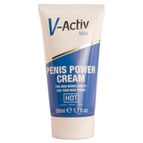 Imagen del artículo erótico HOT - V-ACTIV PENIS POWER CREMA PARA HOMBRE 50 ML de HOT en la sección DROGUERÍA |Estimulantes para Ellos|Aumento Erección de Millenial Sexshop.