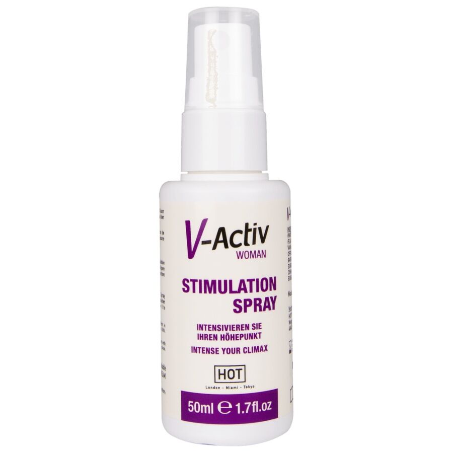 HOT - V-ACTIV SPRAY ESTIMULANTE PARA MUJER 50 ML-MillenialSexshop-HOT Imagen del artículo erótico HOT - V-ACTIV SPRAY ESTIMULANTE PARA MUJER 50 ML de HOT en la sección DROGUERÍA |Estimulantes para Ellas|Intensificador Orgasmos de Millenial Sexshop.