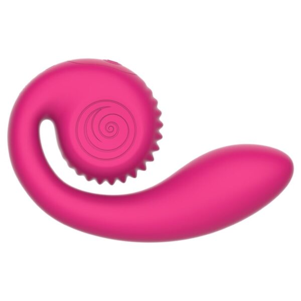 Imagen del artículo erótico SNAIL VIBE - GIZI LITE VIBRADOR DUAL PUNTO G Y CLÍTORIS ROSA de SNAIL VIBE en la sección JUGUETES BIENESTAR |Vibradores|Vibradores Punto G de Millenial Sexshop.
