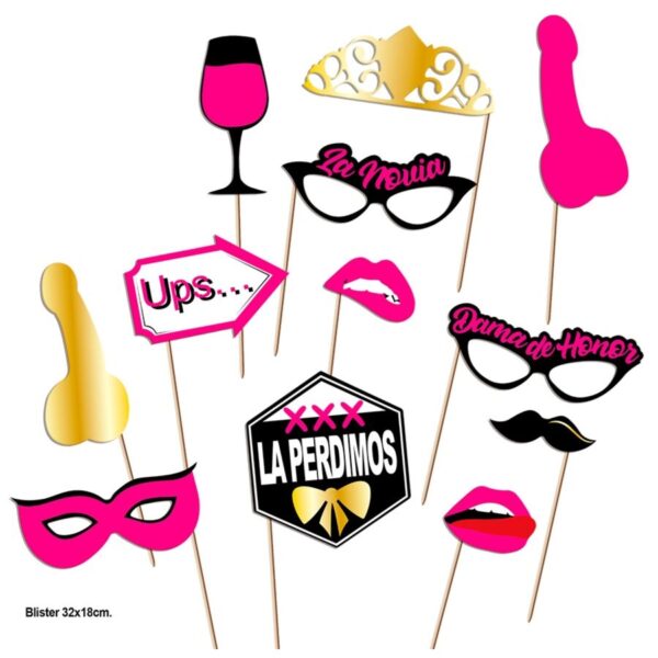 Imagen del artículo erótico DIABLO PICANTE - PHOTOCALL FIESTAS MODELO 2 - 12 UNIDADES de DIABLO PICANTE en la sección ARTÍCULOS VARIOS|Artículos divertidos|Juegos Despedidas de Millenial Sexshop.