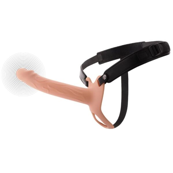 Imagen del artículo erótico HIDDEN DESIRE - INFERNO STRAP-ON FUNDA PARA PENE CON VIBRACIÓN 20 CM de HIDDEN DESIRE en la sección JUGUETES BIENESTAR |Juguetes para Hombres|Accesorios para el pene|Extensor pene con Arnés de Millenial Sexshop.