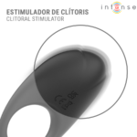 INTENSE - MERLOTTE ANILLO VIBRADOR CON ESTIMULACIÓN DE CLÍTORIS NEGRO - Imagen 4