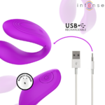 INTENSE - NORA ESTIMULADOR DE PINZA CON VIBRACIÓN MORADO - Imagen 7