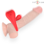 INTENSE - RUSSELL ANILLO VIBRADOR CON ESTIMULACIÓN DE CLÍTORIS ROJO - Imagen 2