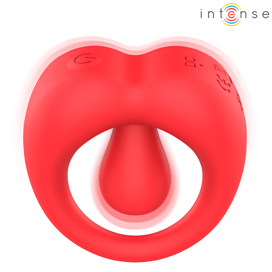 Imagen del artículo erótico INTENSE - RUSSELL ANILLO VIBRADOR CON ESTIMULACIÓN DE CLÍTORIS ROJO de INTENSE FOR HIM en la sección JUGUETES BIENESTAR |Juguetes para Hombres|Accesorios para el pene|Anillos Pene|Anillos con Vibración de Millenial Sexshop.