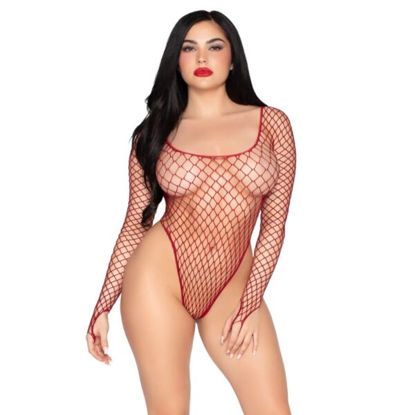 Imagen del artículo erótico LEG AVENUE - 89377 BODYSUIT DE RED INDUSTRIAL DE CORTE ALTO ROJO - TALLA ÚNICA de LEG AVENUE SETS en la sección MODA & LENCERÍA|Lencería Mujer|Lencería Picante|Vestidos Sexys de Millenial Sexshop.