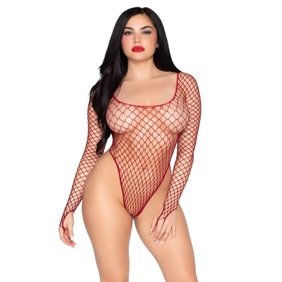 Imagen del artículo erótico LEG AVENUE - 89377 BODYSUIT DE RED INDUSTRIAL DE CORTE ALTO ROJO - TALLA ÚNICA de LEG AVENUE SETS en la sección MODA & LENCERÍA|Lencería Mujer|Lencería Picante|Vestidos Sexys de Millenial Sexshop.