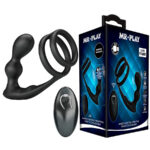 Imagen del artículo erótico MR PLAY - ANILLO PARA PENE CON PLUG ANAL CON VIBRACIÓN CONTROL REMOTO de MR PLAY en la sección JUGUETES BIENESTAR |Anal|Plugs Anales de Millenial Sexshop.