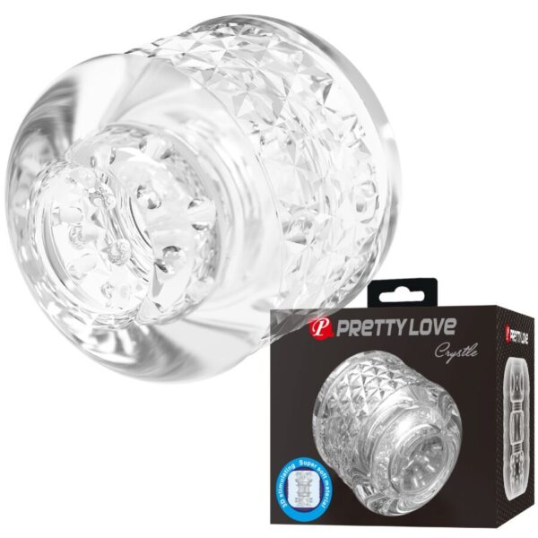 Imagen del artículo erótico PRETTY LOVE - CRYSTLE MASTURBADOR DOBLE ENTRADA de PRETTY LOVE MALE en la sección JUGUETES BIENESTAR |Juguetes para Hombres|Masturbadores varios de Millenial Sexshop.
