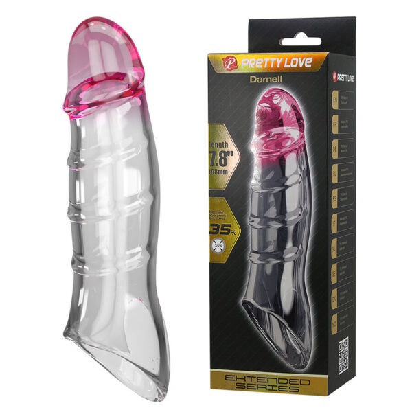 Imagen del artículo erótico PRETTY LOVE - DARNELL FUNDA PARA PENE EFECTO TRANSPARENTE de PRETTY LOVE MALE en la sección JUGUETES BIENESTAR |Juguetes para Hombres|Accesorios para el pene|Fundas Pene con Extensión de Millenial Sexshop.