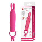 Imagen del artículo erótico PRETTY LOVE - DELIA VIBRADOR RABBIT CON ANILLO DE SUJECIÓN de PRETTY LOVE FLIRTATION en la sección JUGUETES BIENESTAR |Vibradores|Vibradores HI-TECH de Millenial Sexshop.