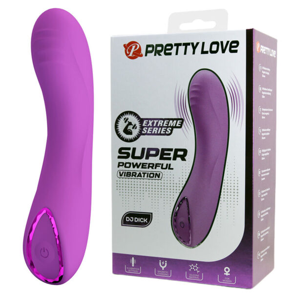 Imagen del artículo erótico PRETTY LOVE - DJ DICK VIBRADOR PUNTO G MORADO de PRETTY LOVE SMART en la sección JUGUETES BIENESTAR |Vibradores|Vibradores Punto G de Millenial Sexshop.