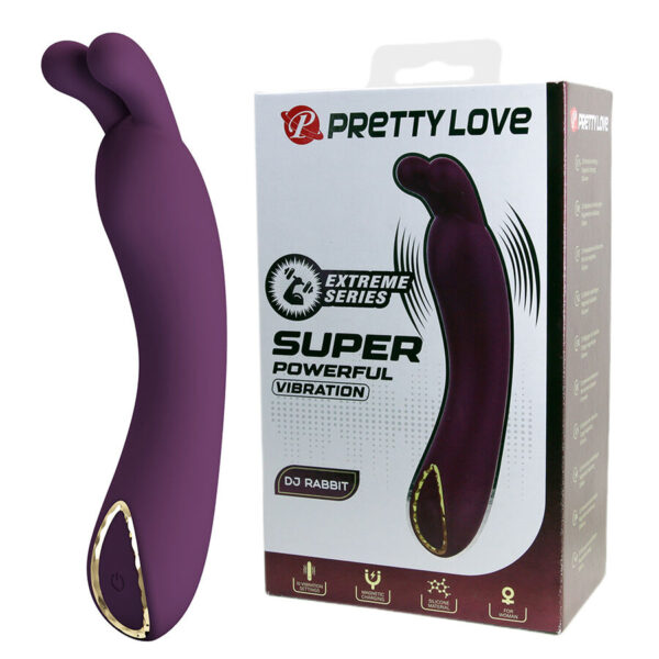Imagen del artículo erótico PRETTY LOVE - DJ RABBIT VIBRADOR PUNTO G MORADO de PRETTY LOVE SMART en la sección JUGUETES BIENESTAR |Vibradores|Vibradores Punto G de Millenial Sexshop.