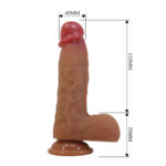 PRETTY LOVE - DUVALL DILDO REALÍSTICO CON VENTOSA 19.3 CM -Ø- 4.5 CM - Imagen 6