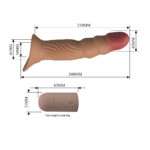 PRETTY LOVE - FUNDA PARA PENE TEXTURIZADA CON VIBRACIÓN Y CONTROL REMOTO - Imagen 9