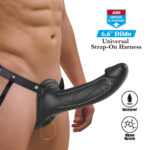PRETTY LOVE - LANDON STRAP-ON CON VIBRACIÓN NEGRO - Imagen 8