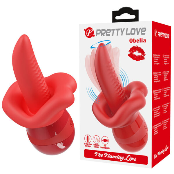 Imagen del artículo erótico PRETTY LOVE - OBELIA LENGUA MASTURBADORA CON MOVIMIENTO ORBITAL de PRETTY LOVE SMART en la sección JUGUETES BIENESTAR |Juguetes para Mujeres|Estimuladores|Para Clítoris de Millenial Sexshop.