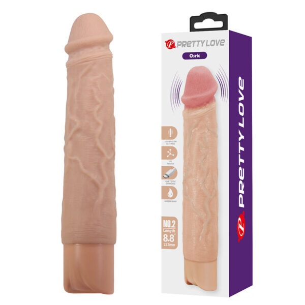 Imagen del artículo erótico PRETTY LOVE - OSRIC VIBRADOR REALÍSTICO FLEXIBLE de PRETTY LOVE HIGH GRADE en la sección JUGUETES BIENESTAR |Vibradores|Vibradores Realísticos de Millenial Sexshop.