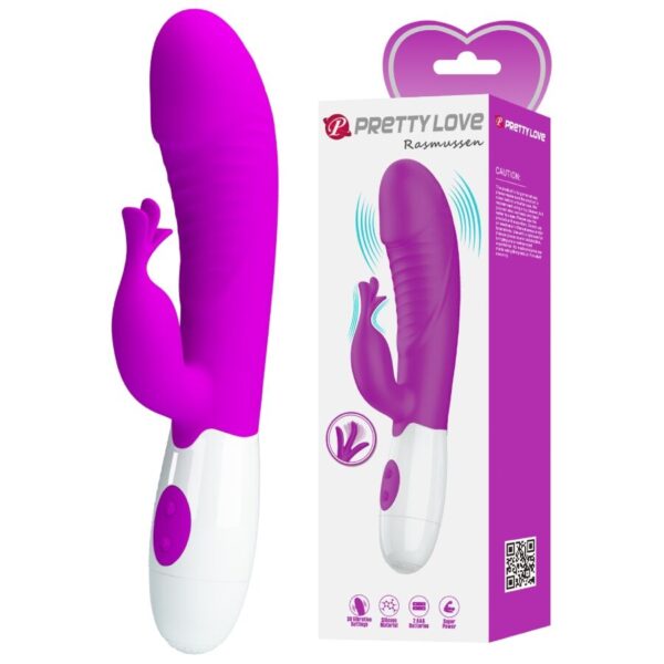 Imagen del artículo erótico PRETTY LOVE - RASMUSSEN VIBRADOR PUNTO G MORADO de PRETTY LOVE FLIRTATION en la sección JUGUETES BIENESTAR |Vibradores|Vibradores Rabbit de Millenial Sexshop.