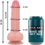 ROCKARMY - ARNÉS + LIQUID SILICONE DILDO PREMIUM MUSTANG 18 CM -O- 4.14 CM - Imagen 3