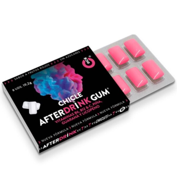 Imagen del artículo erótico WUG After Drink – 1 X 8 UDS | El chicle funcional que te ayuda a recuperar energía tras la noche de WUG GUM en la sección DROGUERÍA |Complementos Alimenticios|Chicles Estimulantes de Millenial Sexshop.