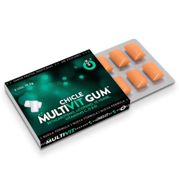 Imagen del artículo erótico WUG Multivit Gum – 1 X 8 UDS | El chicle funcional que refuerza tus defensas cada día de WUG GUM en la sección DROGUERÍA |Complementos Alimenticios|Chicles Estimulantes de Millenial Sexshop.