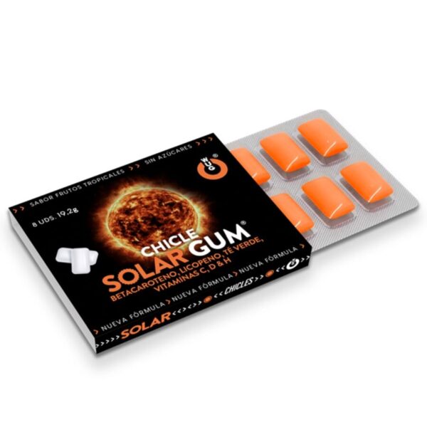 Imagen del artículo erótico WUG Solar Gum – 1 X 8 UDS | El chicle que prepara tu piel para el sol de WUG GUM en la sección DROGUERÍA |Complementos Alimenticios|Chicles Estimulantes de Millenial Sexshop.