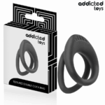 Imagen del artículo erótico ADDICTED TOYS - ANILLO TEXTURIZADO DOBLE PARA EL PENE de ADDICTED TOYS en la sección JUGUETES BIENESTAR |Juguetes para Hombres|Accesorios para el pene|Anillos Pene|Anillos sin vibración de Millenial Sexshop.