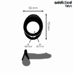 ADDICTED TOYS - ANILLO TEXTURIZADO DOBLE PARA EL PENE - Imagen 4