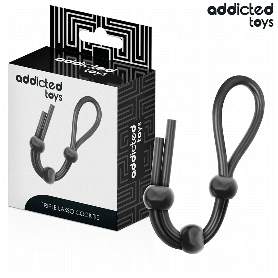 ADDICTED TOYS - CUERDA SILICONA PARA EL PENE DE LAZO TRIPLE-MillenialSexshop-ADDICTED TOYS Imagen del artículo erótico ADDICTED TOYS - CUERDA SILICONA PARA EL PENE DE LAZO TRIPLE de ADDICTED TOYS en la sección JUGUETES BIENESTAR |Juguetes para Hombres|Accesorios para el pene|Anillos Pene|Anillos sin vibración de Millenial Sexshop.