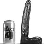 Imagen del artículo erótico ALL BLACK - DILDO REALÍSTICO 21 CM de ALL BLACK en la sección JUGUETES BIENESTAR |Dildos sin Vibración|Penes realísticos de Millenial Sexshop.
