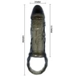 BAILE - FUNDA EXTENSORA PENE CON STRAP PARA TESTÍCULOS 11.5 CM - Imagen 6