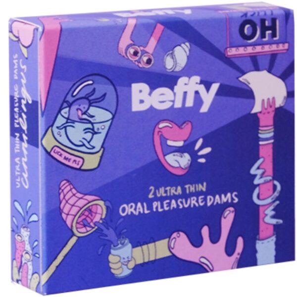 Imagen del artículo erótico BEFFY - SEXO ORAL CONDOM de BEFFY en la sección PRESERVATIVOS |Protección Sexo Oral de Millenial Sexshop.