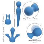 CALEXOTICS - COUTURE KIT VIBRADOR WAND 10 VIBRACIONES AZUL - Imagen 8