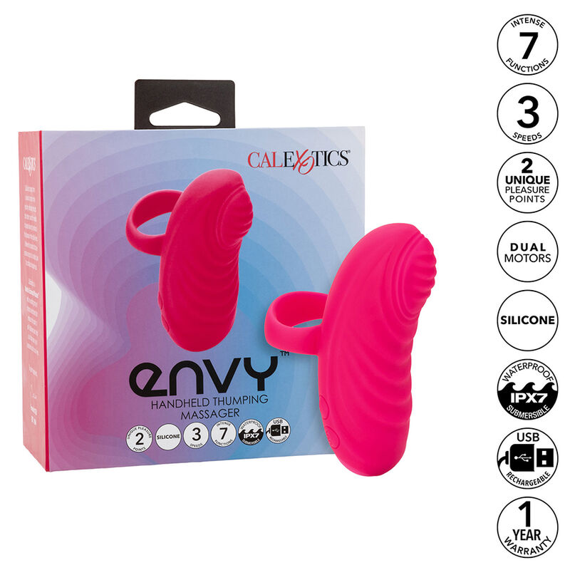 CALEXOTICS - ENVY MASAJEADOR DE BOLA RODANTE 7 VIBRACIONES ROSA-MillenialSexshop-CALEXOTICS Imagen del artículo erótico CALEXOTICS - ENVY MASAJEADOR DE BOLA RODANTE 7 VIBRACIONES ROSA de CALEXOTICS en la sección JUGUETES BIENESTAR |Vibradores|Vibradores Dedo de Millenial Sexshop.