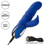 CALEXOTICS - JACK VIBRADOR RABBIT MOVIMIENTO DE ONDAS AZUL - Imagen 8