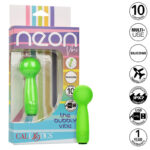 Imagen del artículo erótico CALEXOTICS - NEON VIBES THE BUBBLY VIBE MINI MASAJEADOR 10 VIBRACIONES VERDE de CALEXOTICS en la sección JUGUETES BIENESTAR |Juguetes para Mujeres|Estimuladores|Masajeadores de Millenial Sexshop.