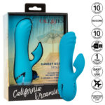 Imagen del artículo erótico CALEXOTICS - SUNSET BEACH SEDUCER VIBRADOR Y ESTIMULADOR 10 FUNCIONES AZUL de CALEXOTICS en la sección JUGUETES BIENESTAR |Juguetes para Mujeres|Estimuladores|Succionadores con vibración de Millenial Sexshop.