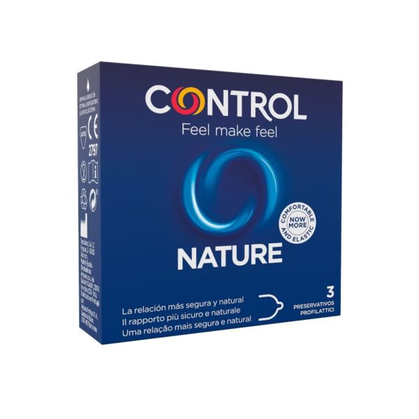 Imagen del artículo erótico CONTROL - NATURE PRESERVATIVOS 3 UNIDADES de CONTROL CONDOMS en la sección PRESERVATIVOS |Normales de Millenial Sexshop.