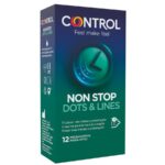 Imagen del artículo erótico CONTROL - NONSTOP PUNTOS Y ESTRÍAS PRESERVATIVOS 12 UNIDADES de CONTROL CONDOMS en la sección PRESERVATIVOS |Puntos y Estrías de Millenial Sexshop.