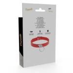 COQUETTE CHIC DESIRE - COLLAR CUERO VEGANO ROJO ACCESORIO WOMAN FETISH - Imagen 7