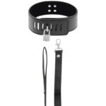 DARKNESS - COLLAR BDSM CON CANDADO NEGRO - Imagen 2