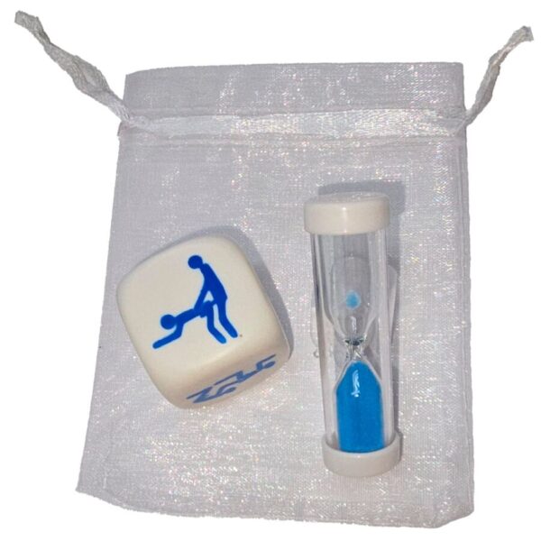 Imagen del artículo erótico DIABLO PICANTE - DADO KAMASUTRA DE POSTURAS PARA CHICOS CON RELOJ DE ARENA de DIABLO PICANTE en la sección JUEGOS |Juego de Dados de Millenial Sexshop.