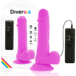 Imagen del artículo erótico DIVERSIA - DILDO REALÍSTICO FLEXIBLE CON VIBRACIÓN LILA 20.5 CM -O- 4.2 CM de DIVERSIA en la sección JUGUETES BIENESTAR |Dildos sin Vibración|Dildos para Arneses de Millenial Sexshop.