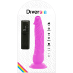 DIVERSIA - DILDO REALÍSTICO FLEXIBLE CON VIBRACIÓN LILA 21 CM -O- 4.9 CM - Imagen 7